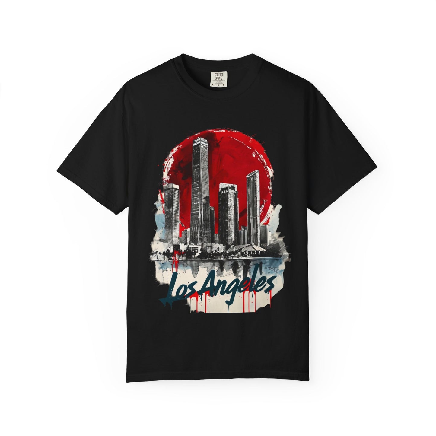 Los Angeles Skyline Unisex Garment-Dyed T-Shirt