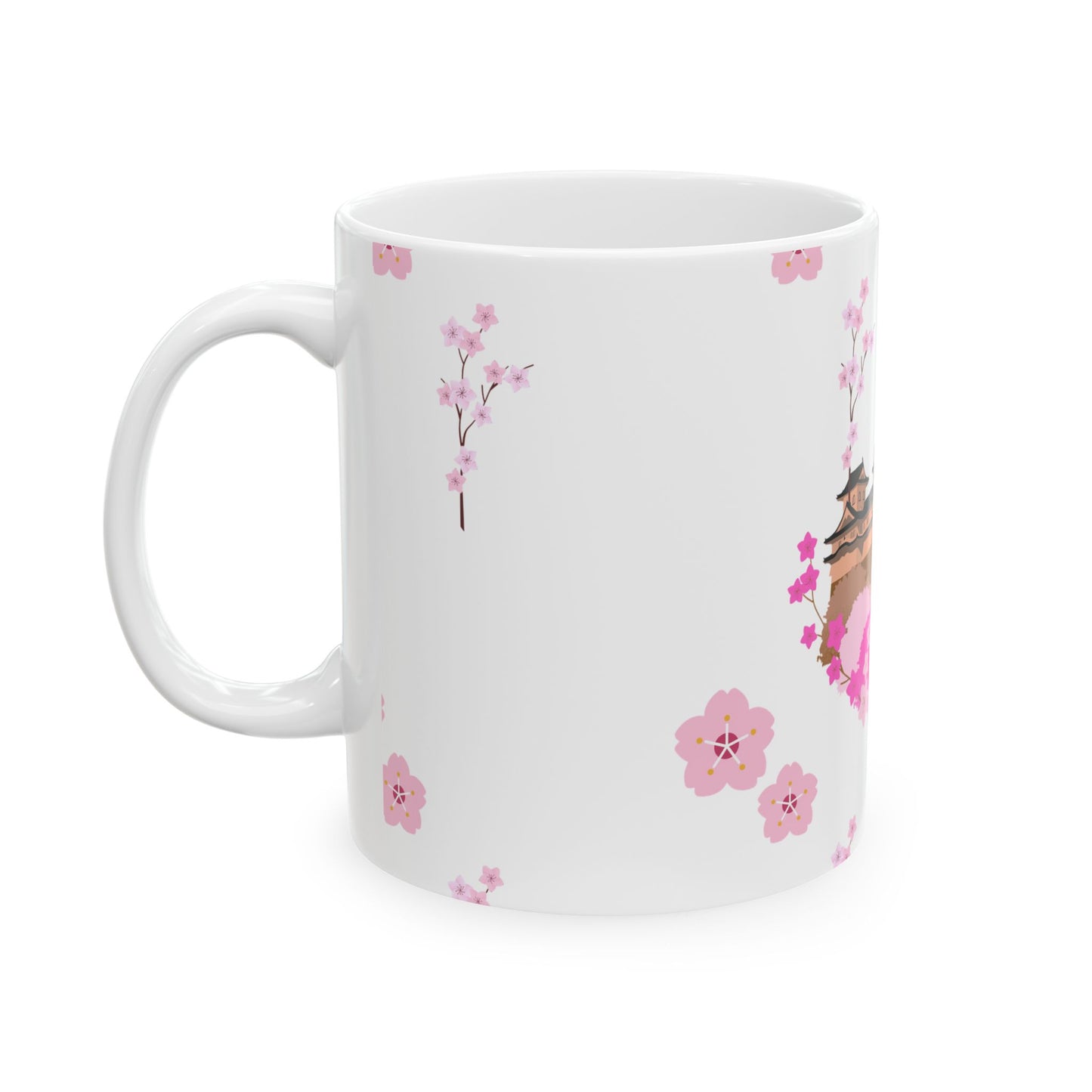 Cherry Blossom Ceramic Mug - Beautiful Floral Design for Tea and Coffee Lovers