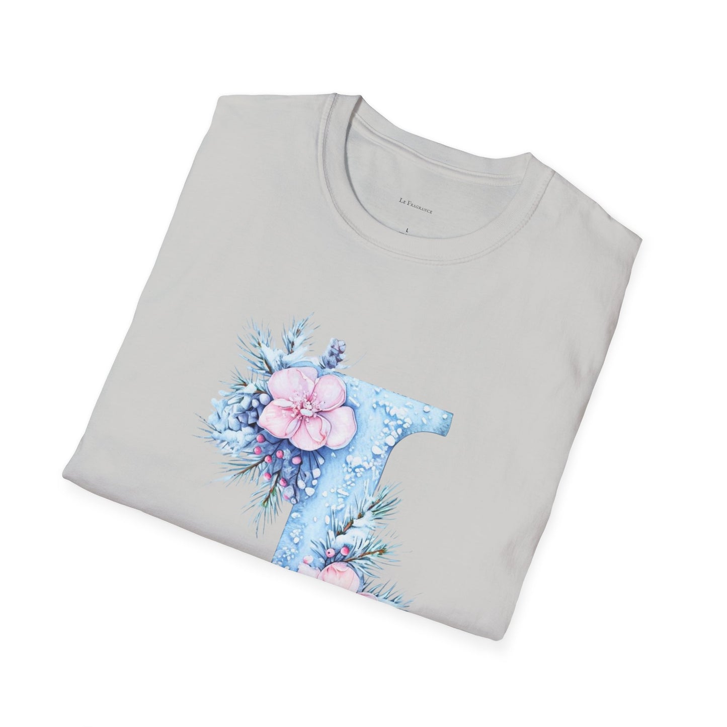Floral Initial 'J' T-Shirt | Cozy Nature Lover Birthday Gift