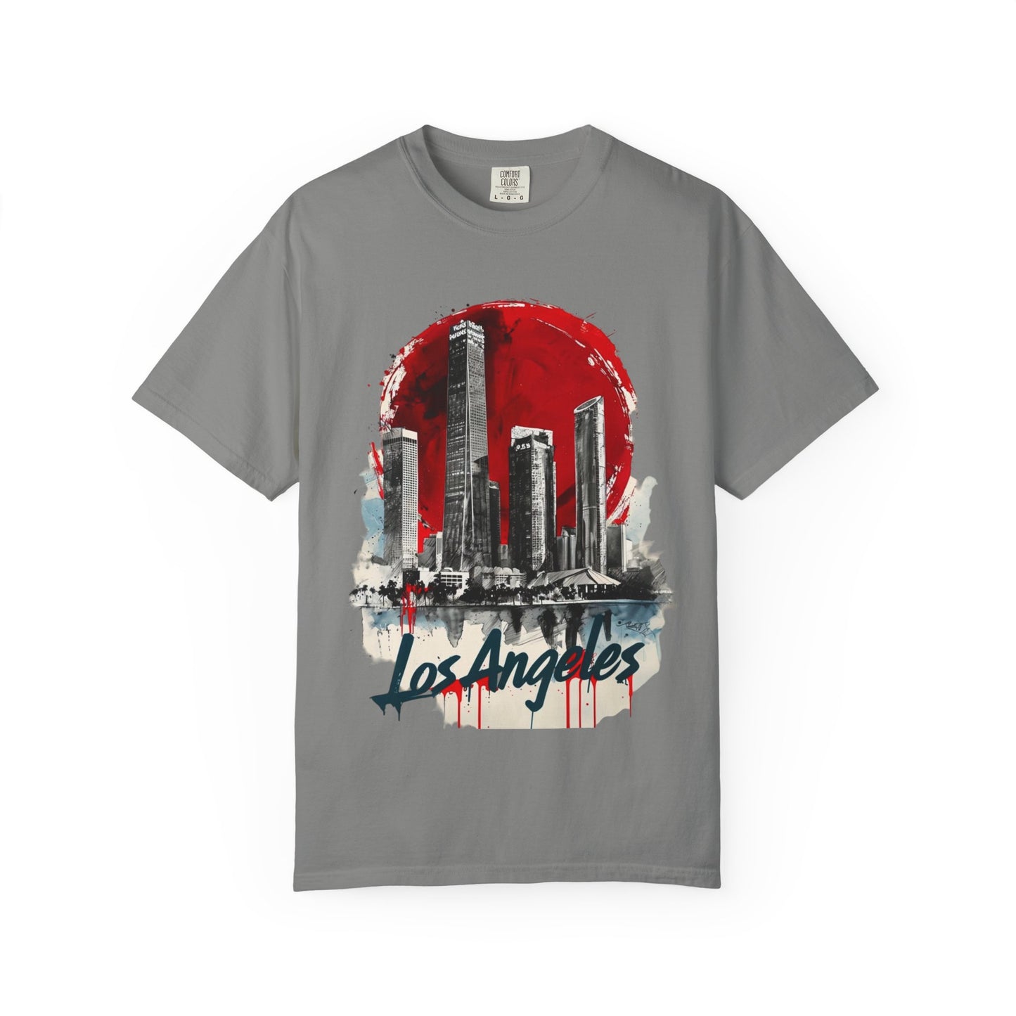 Los Angeles Skyline Unisex Garment-Dyed T-Shirt