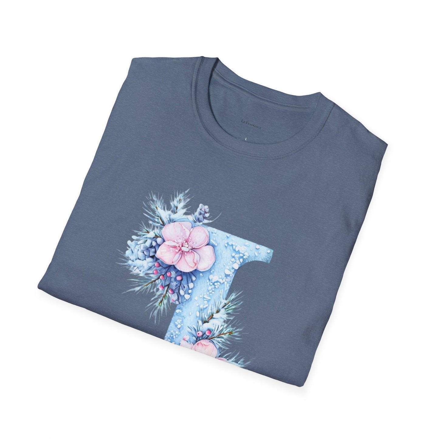 Floral Initial 'J' T-Shirt | Cozy Nature Lover Birthday Gift