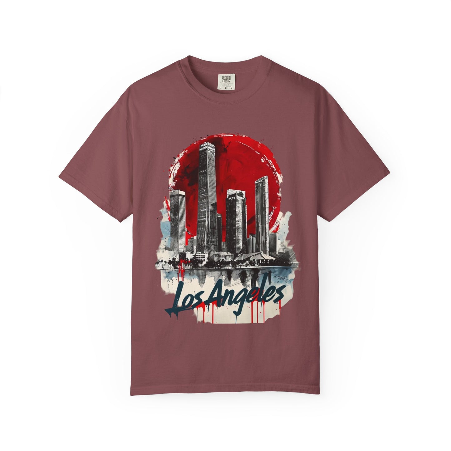 Los Angeles Skyline Unisex Garment-Dyed T-Shirt