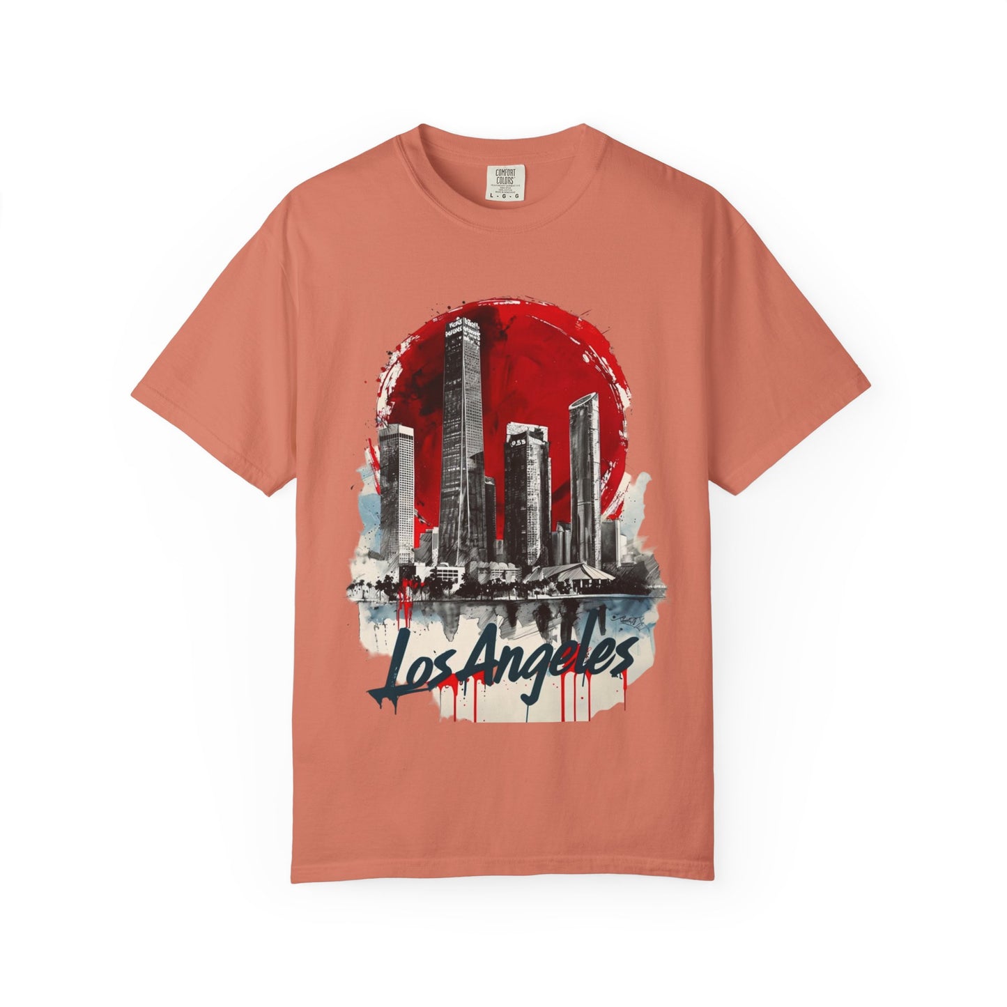 Los Angeles Skyline Unisex Garment-Dyed T-Shirt