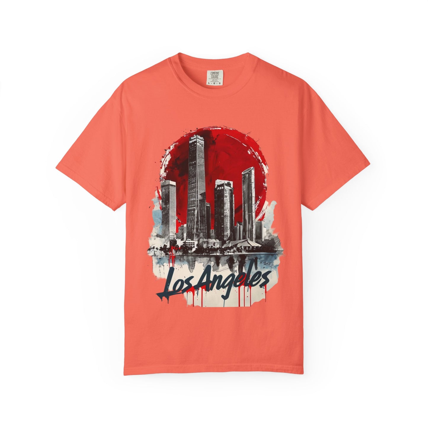 Los Angeles Skyline Unisex Garment-Dyed T-Shirt