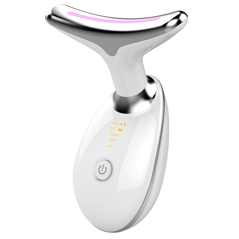 EMS Thermal Neck Lifting & Tightening Massager LED Light & Microcurrent Anti-Wrinkle Device