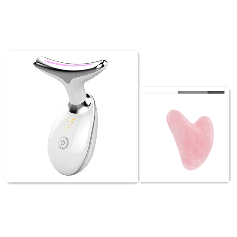 EMS Thermal Neck Lifting & Tightening Massager LED Light & Microcurrent Anti-Wrinkle Device