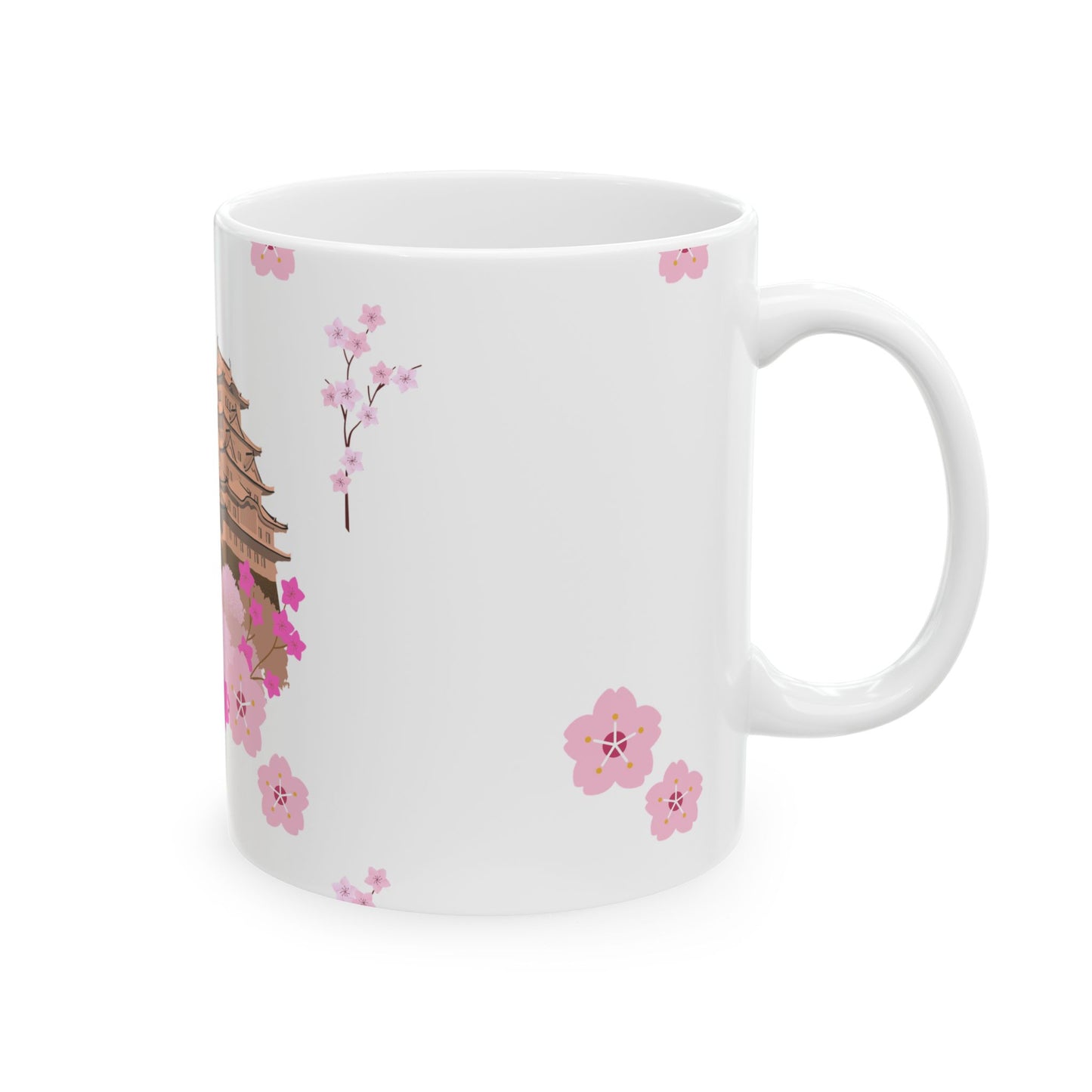 Cherry Blossom Ceramic Mug - Beautiful Floral Design for Tea and Coffee Lovers