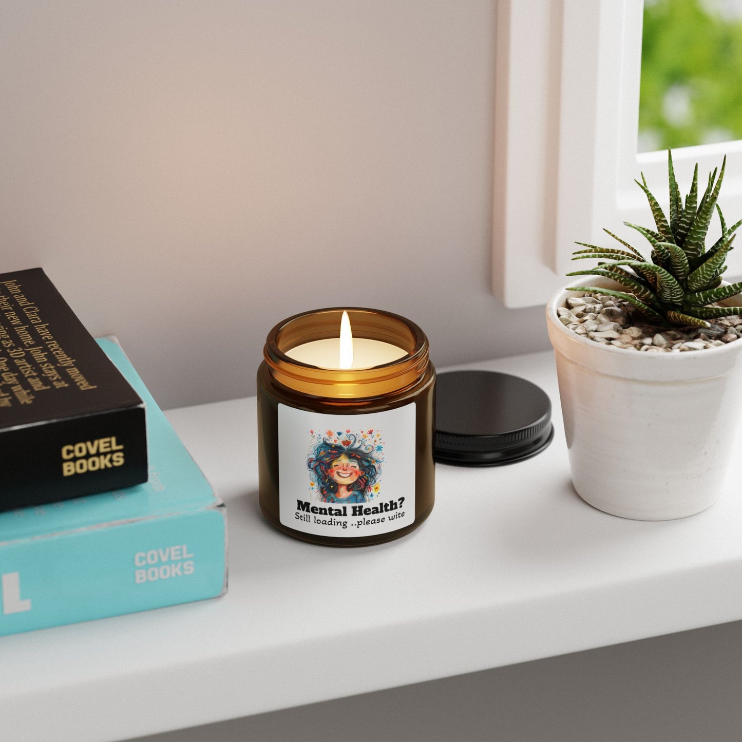 Mental Health Awareness Scented Soy Candle - Relaxing Gift for Self-Care, Aromatherapy, Home Decor, Meditation, Mindfulness