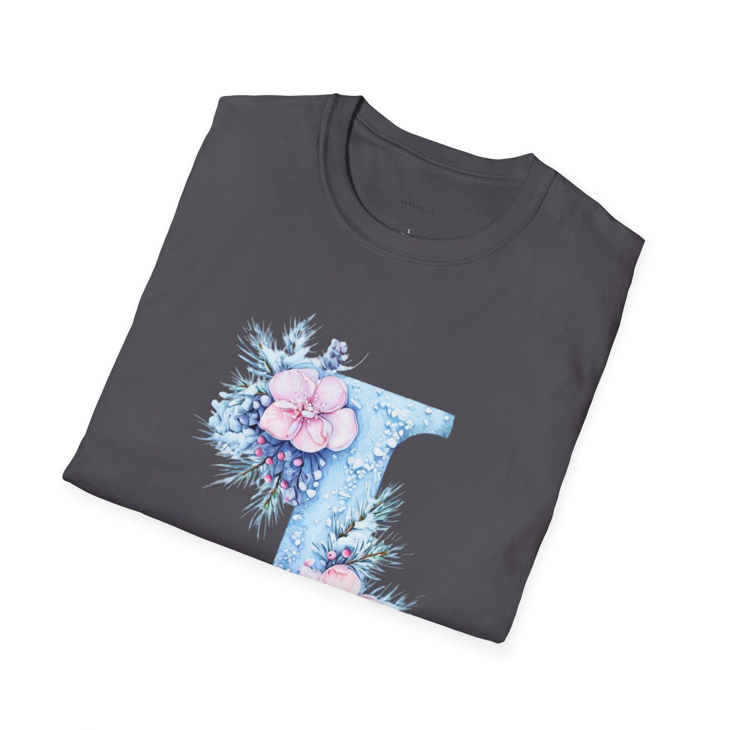 Floral Initial 'J' T-Shirt | Cozy Nature Lover Birthday Gift