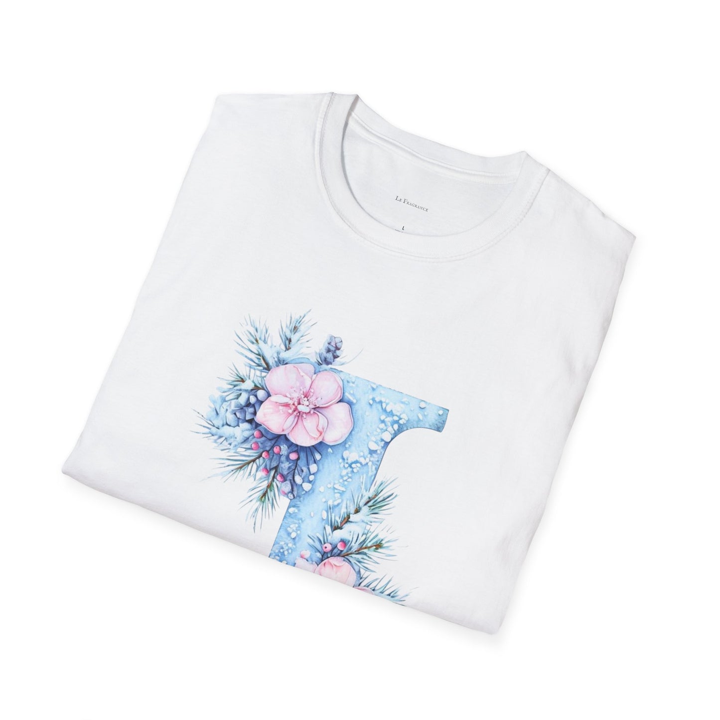 Floral Initial 'J' T-Shirt | Cozy Nature Lover Birthday Gift