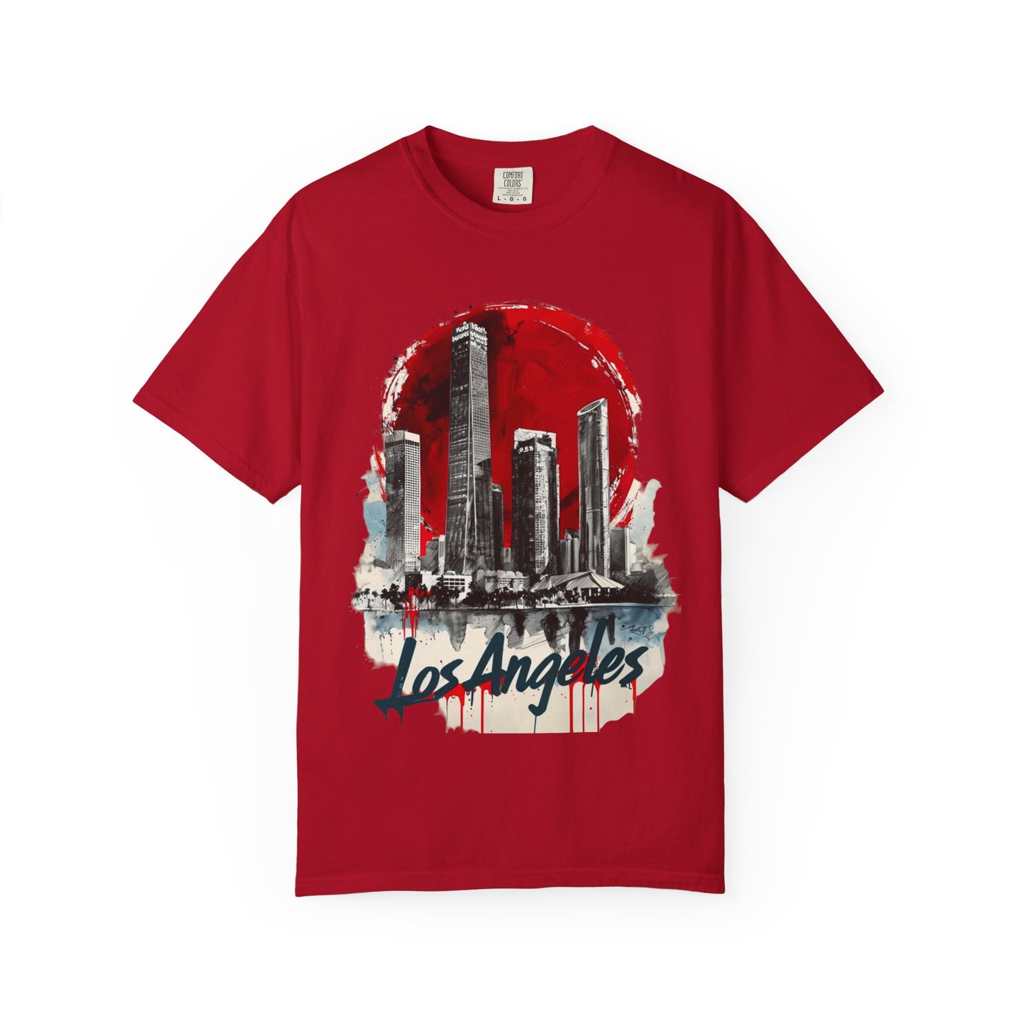 Los Angeles Skyline Unisex Garment-Dyed T-Shirt
