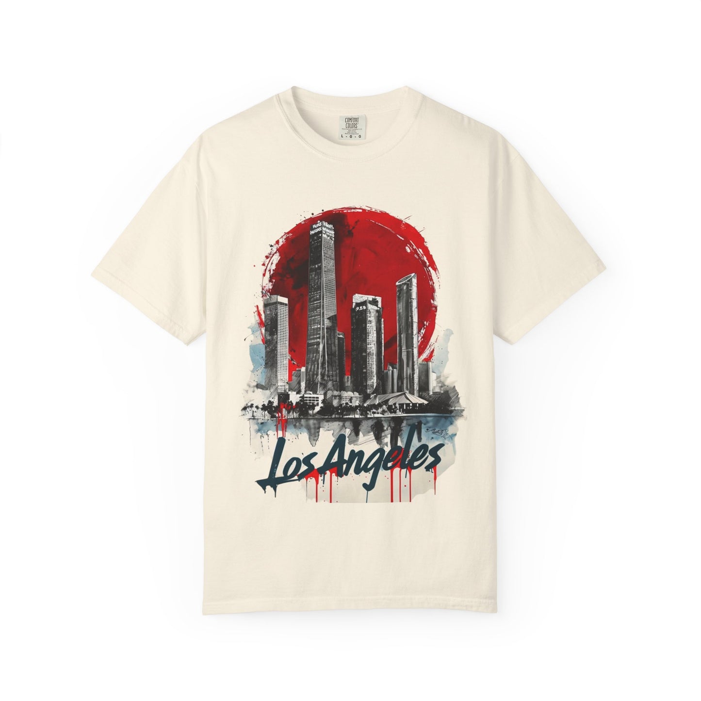 Los Angeles Skyline Unisex Garment-Dyed T-Shirt