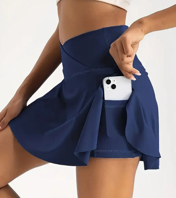 Women’s Moisture-Wicking Shorts SkirtBreathable Activewear Skort