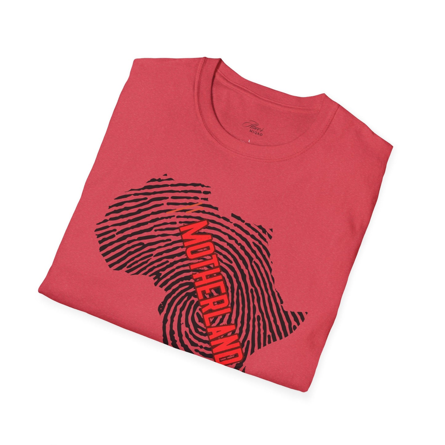 Motherland Fingerprint Unisex Softstyle T-Shirt - Celebrate Heritage and Unity