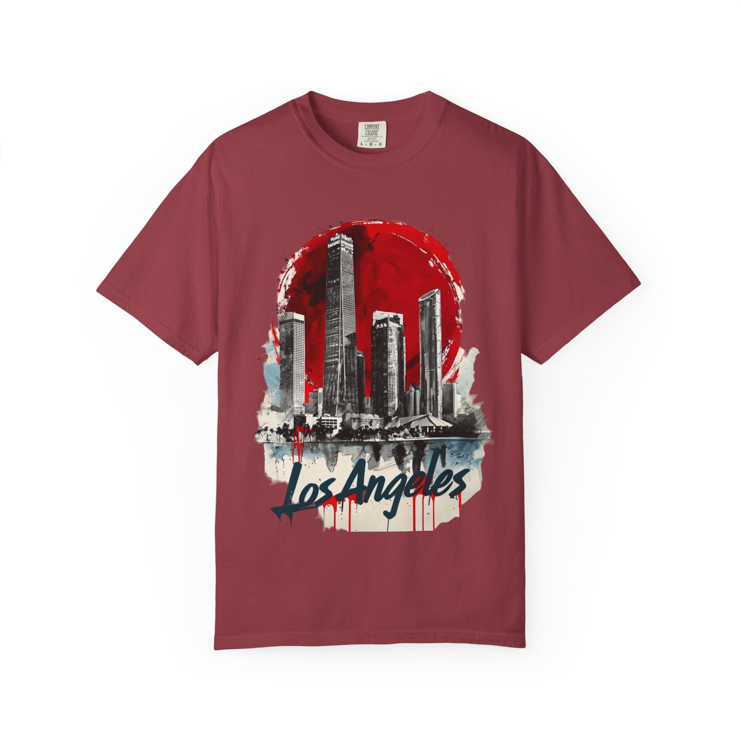 Los Angeles Skyline Unisex Garment-Dyed T-Shirt