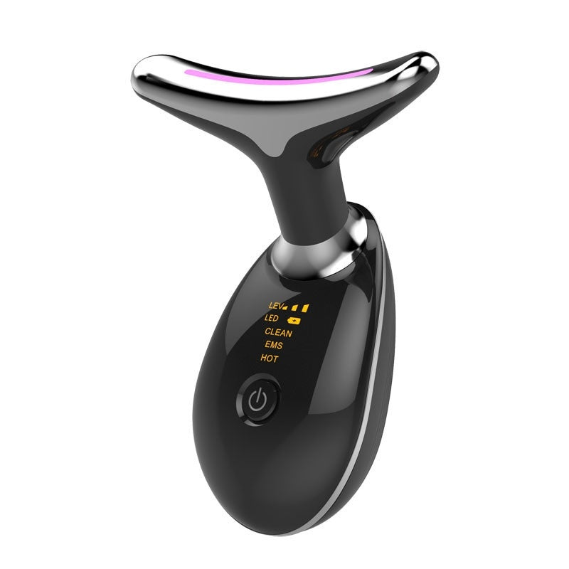 EMS Thermal Neck Lifting & Tightening Massager LED Light & Microcurrent Anti-Wrinkle Device