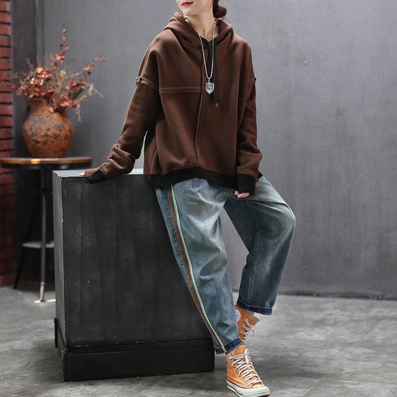 Korean-Japanese Style Casual Blue Cotton Pants