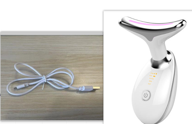 EMS Thermal Neck Lifting & Tightening Massager LED Light & Microcurrent Anti-Wrinkle Device