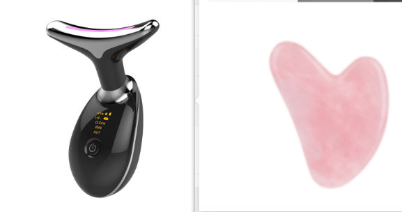 EMS Thermal Neck Lifting & Tightening Massager LED Light & Microcurrent Anti-Wrinkle Device