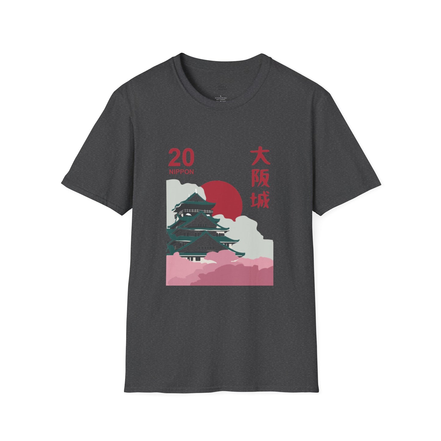 Japanese Temple Graphic Unisex T-Shirt - Osaka Design