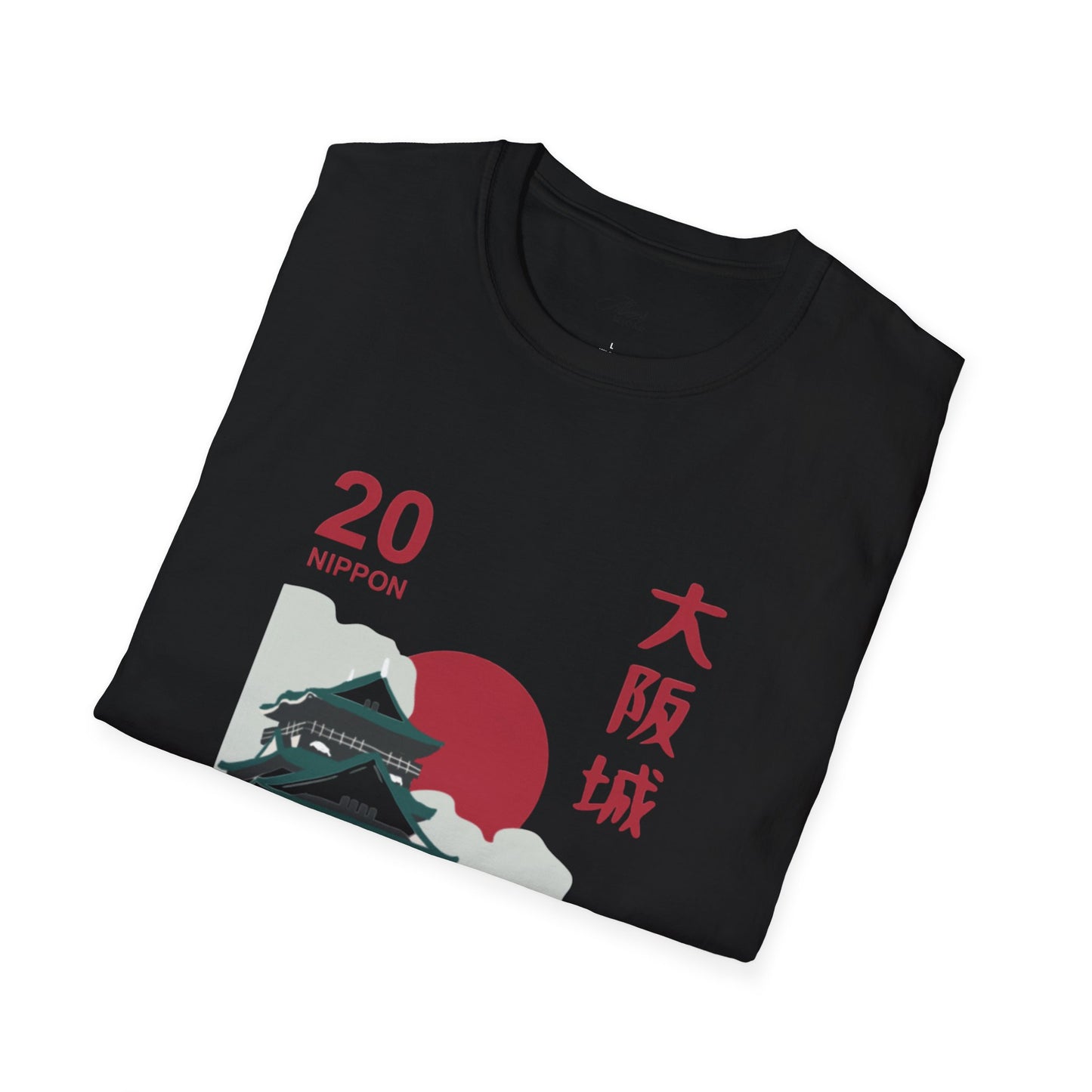 Japanese Temple Graphic Unisex T-Shirt - Osaka Design