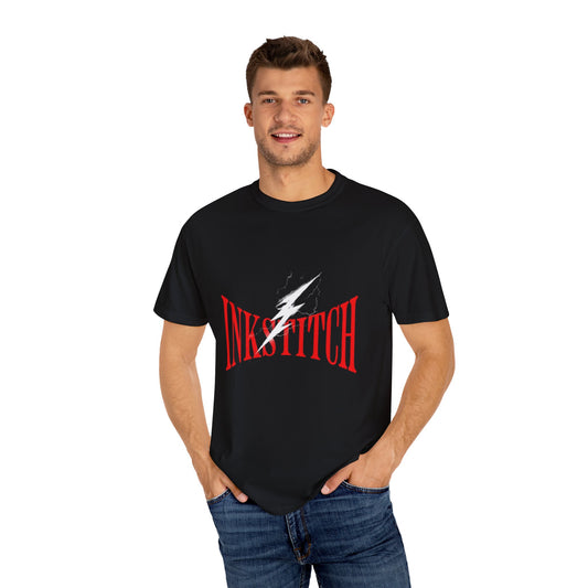 Garment-Dyed Unisex T-Shirt - Bold 'INKSTITCH' Design