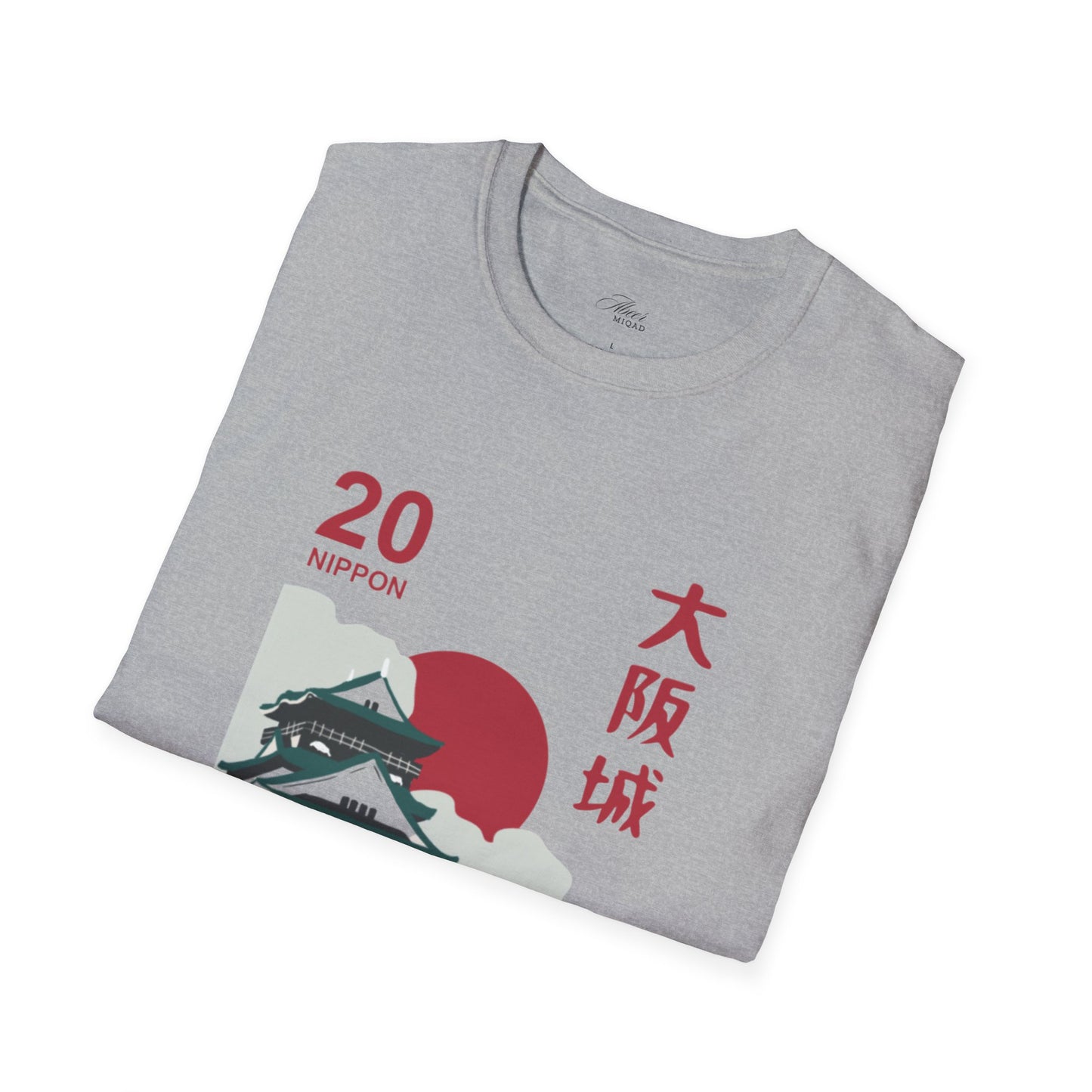 Japanese Temple Graphic Unisex T-Shirt - Osaka Design