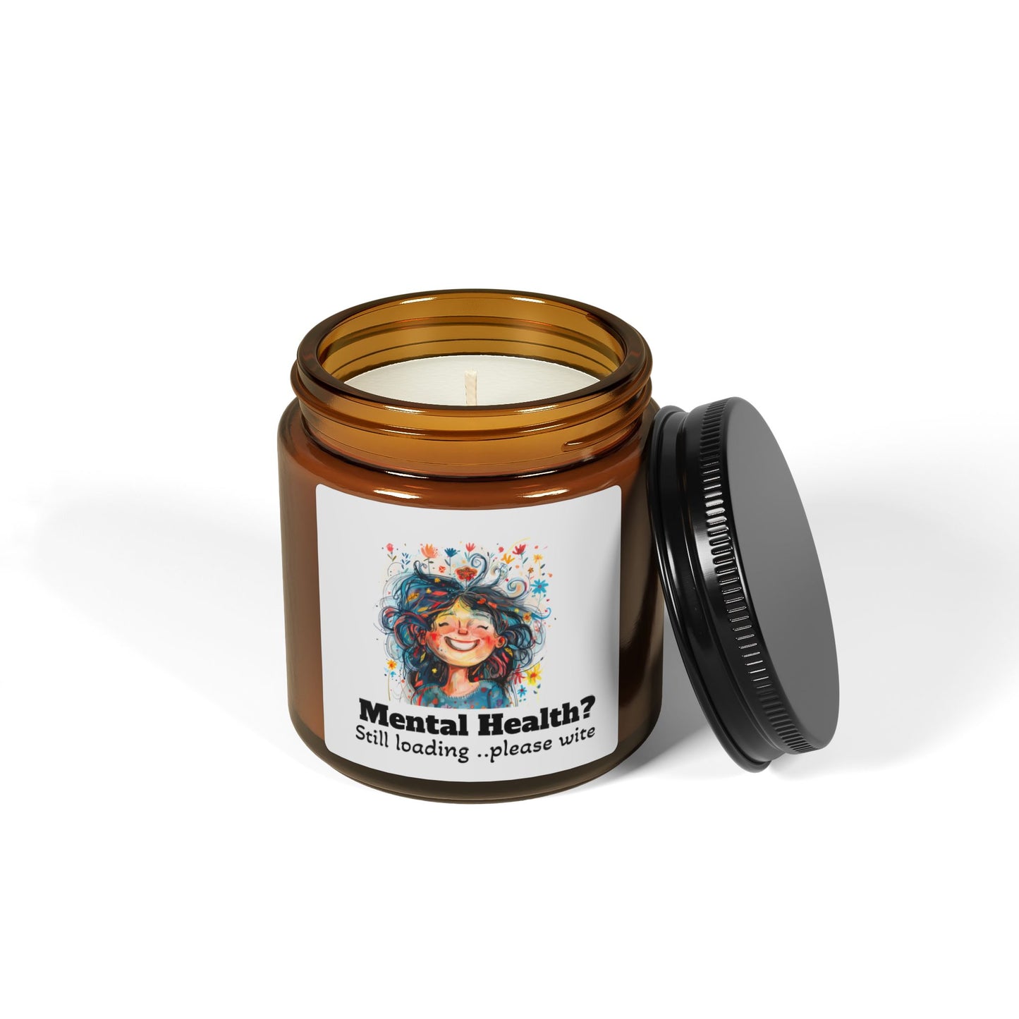 Mental Health Awareness Scented Soy Candle - Relaxing Gift for Self-Care, Aromatherapy, Home Decor, Meditation, Mindfulness