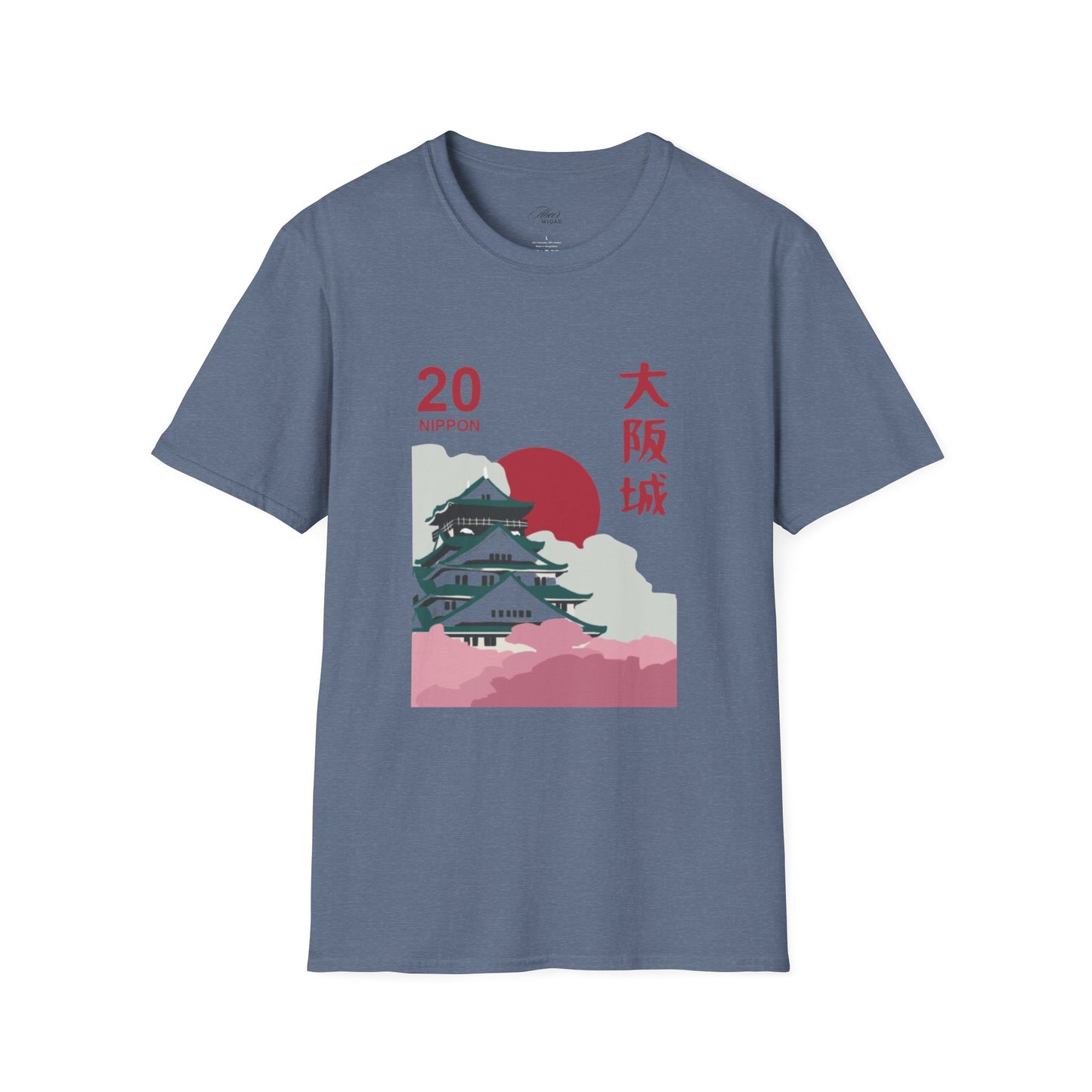 Japanese Temple Graphic Unisex T-Shirt - Osaka Design