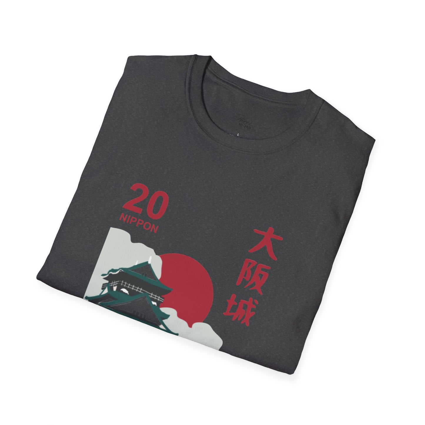 Japanese Temple Graphic Unisex T-Shirt - Osaka Design