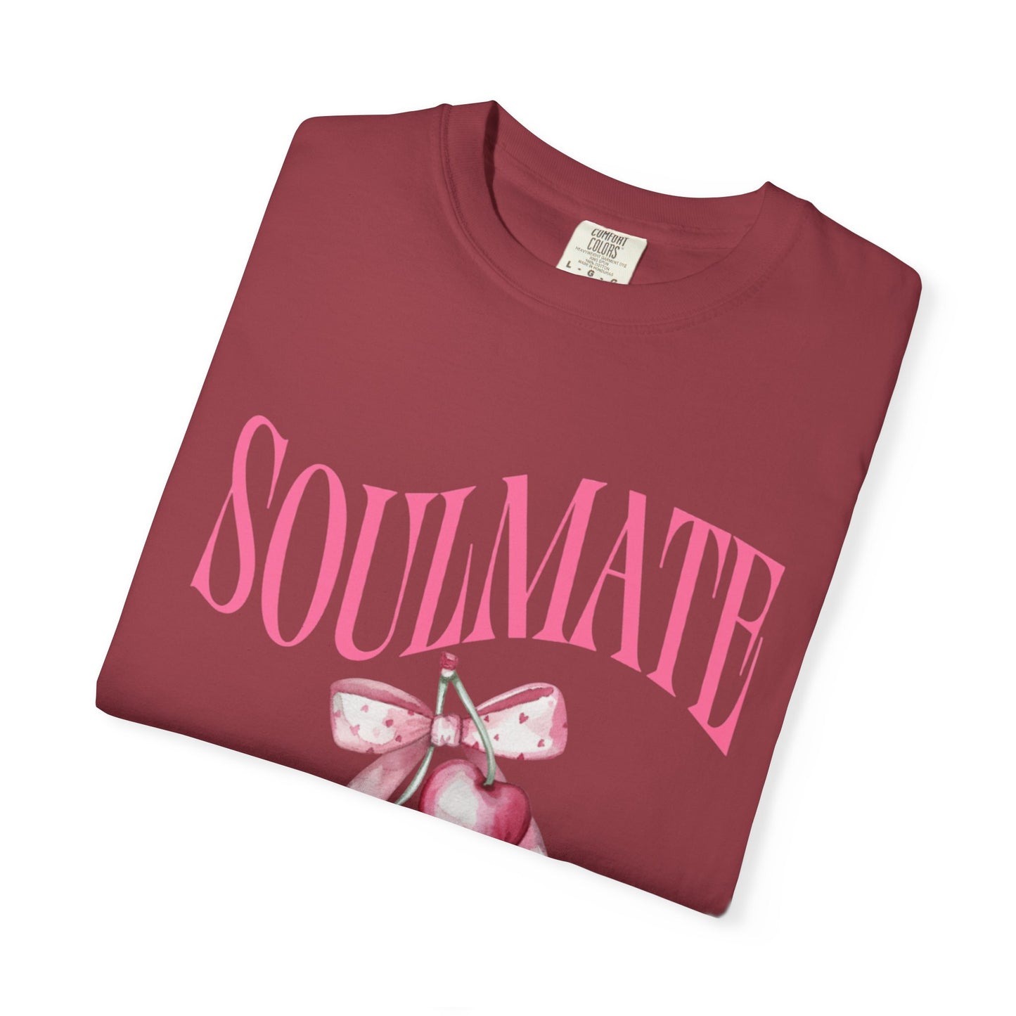 Soulmate Vibes Unisex Garment-Dyed T-Shirt - Cute and Cozy Valentine's Day Gift
