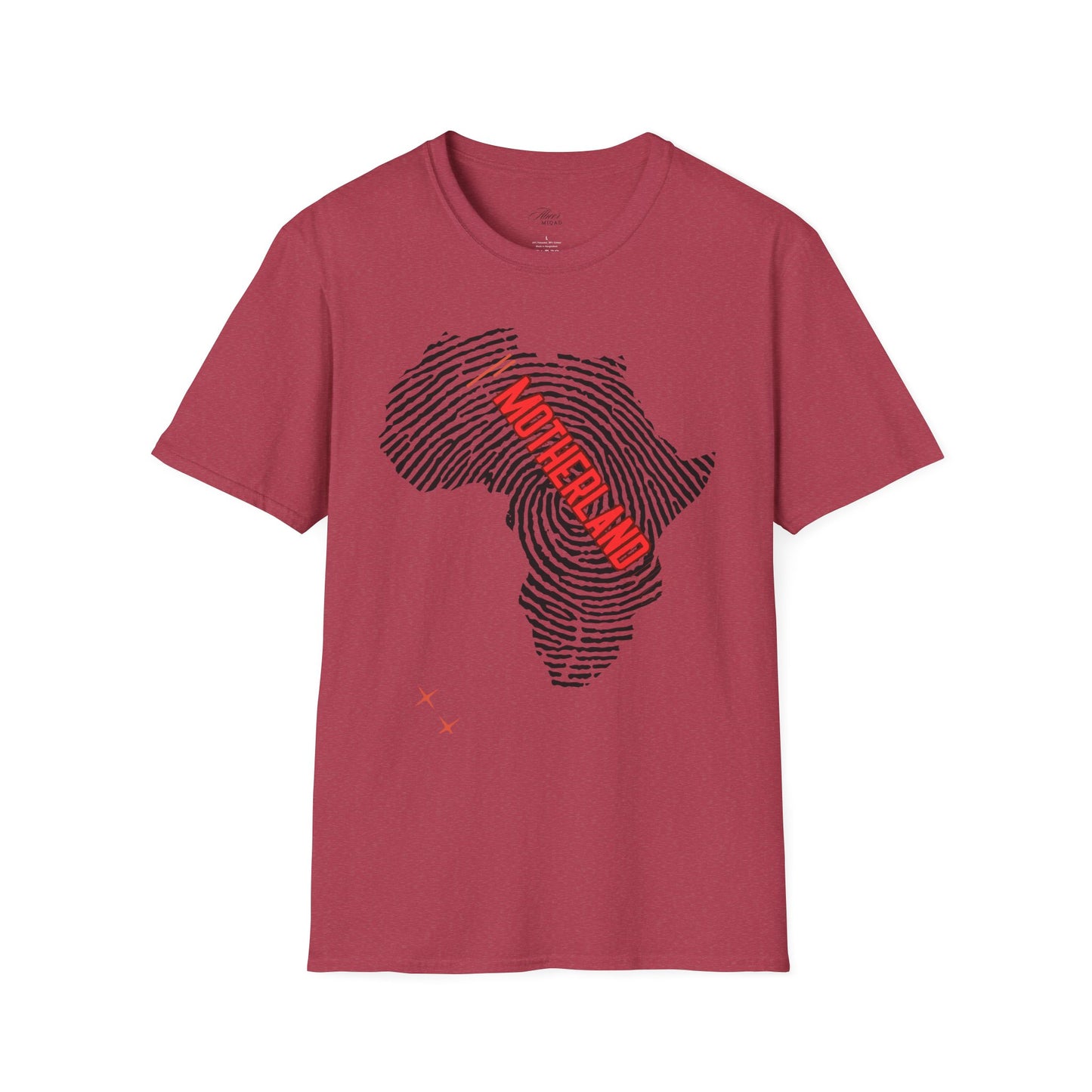 Motherland Fingerprint Unisex Softstyle T-Shirt - Celebrate Heritage and Unity
