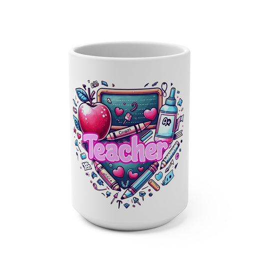 Cute Teacher Appreciation Mug | 15oz | Back to School Gift