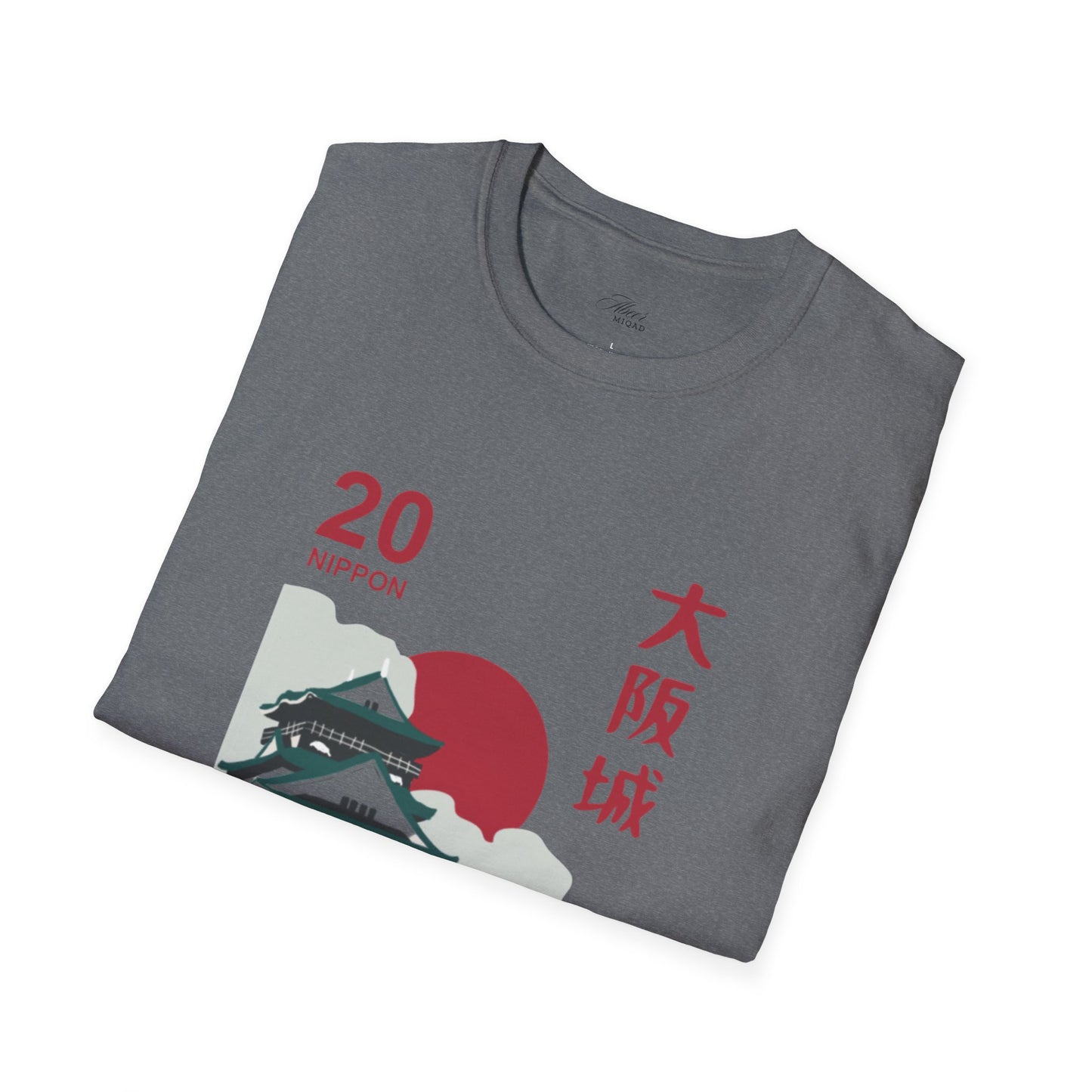 Japanese Temple Graphic Unisex T-Shirt - Osaka Design