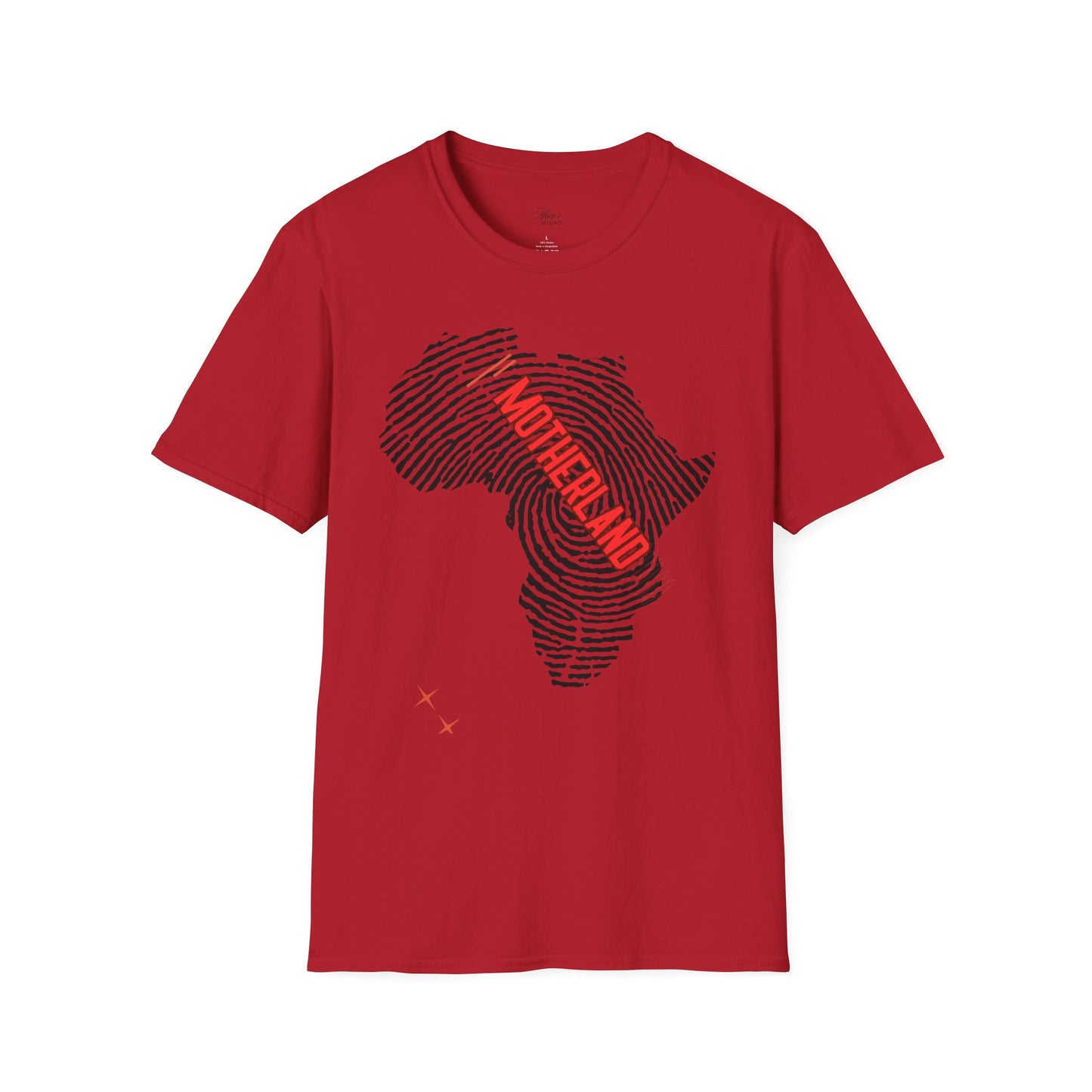 Motherland Fingerprint Unisex Softstyle T-Shirt - Celebrate Heritage and Unity