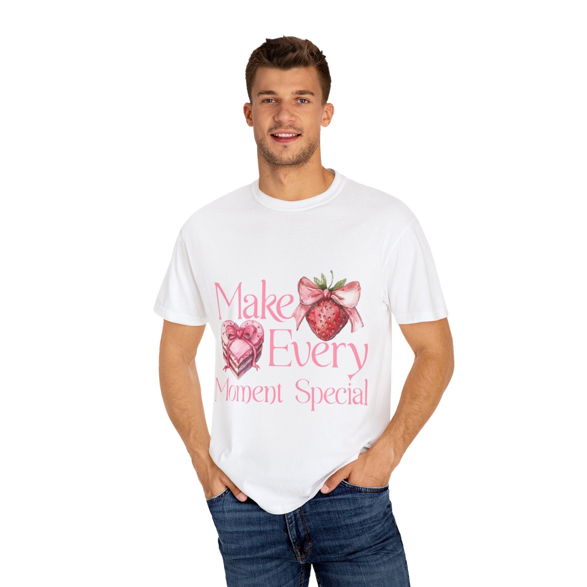 Strawberry Heart T-Shirt | Cute Design Gift for Love and Celebrations Printify