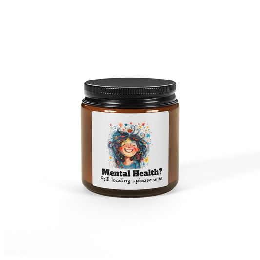 Mental Health Awareness Scented Soy Candle - Relaxing Gift for Self-Care, Aromatherapy, Home Decor, Meditation, Mindfulness