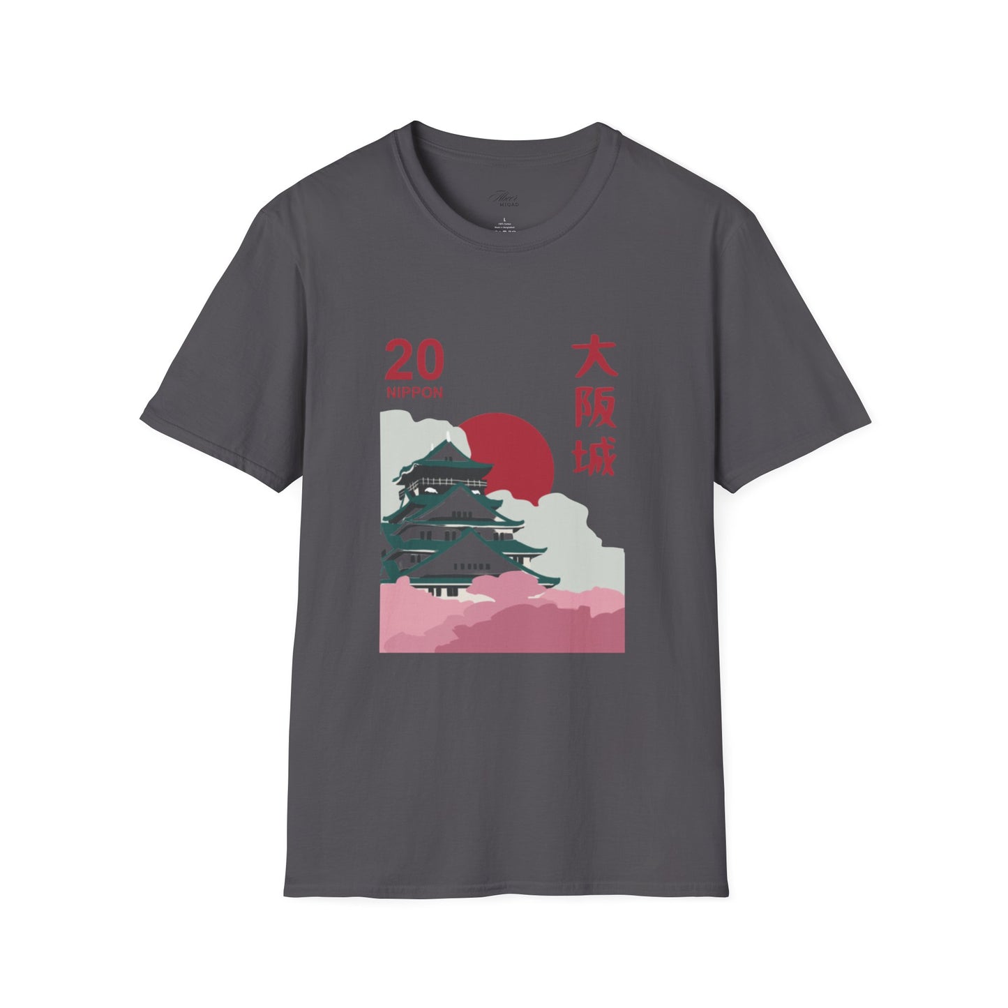 Japanese Temple Graphic Unisex T-Shirt - Osaka Design