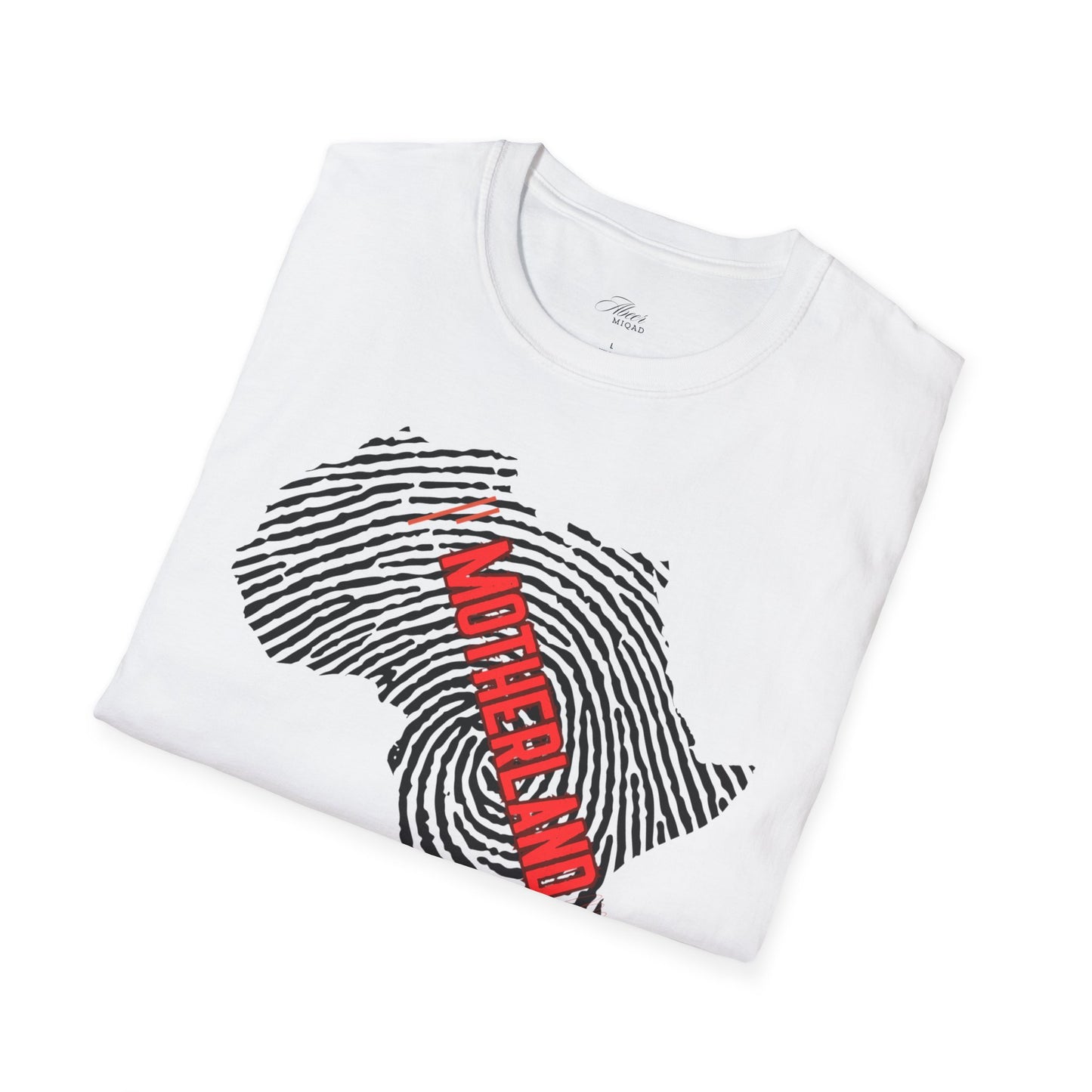 Motherland Fingerprint Unisex Softstyle T-Shirt - Celebrate Heritage and Unity