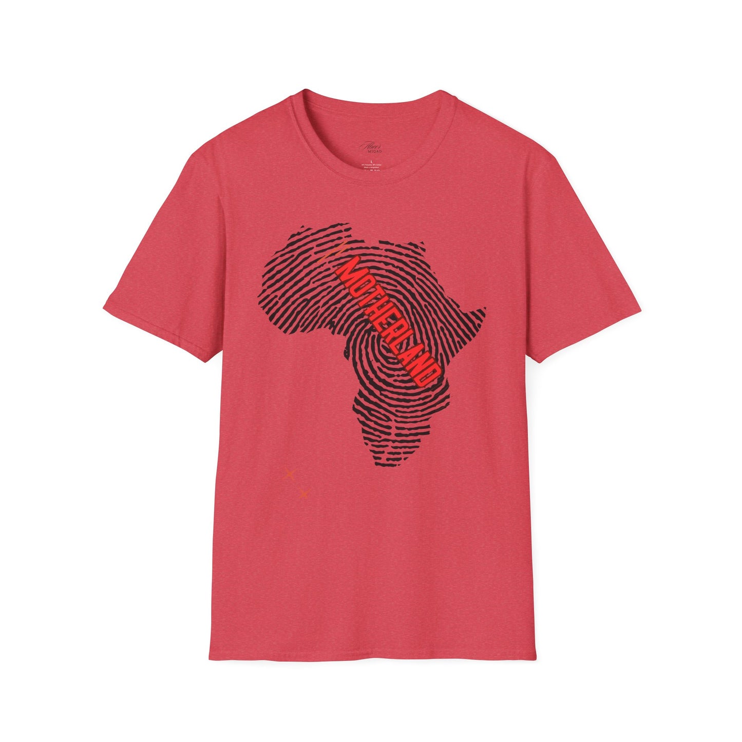 Motherland Fingerprint Unisex Softstyle T-Shirt - Celebrate Heritage and Unity
