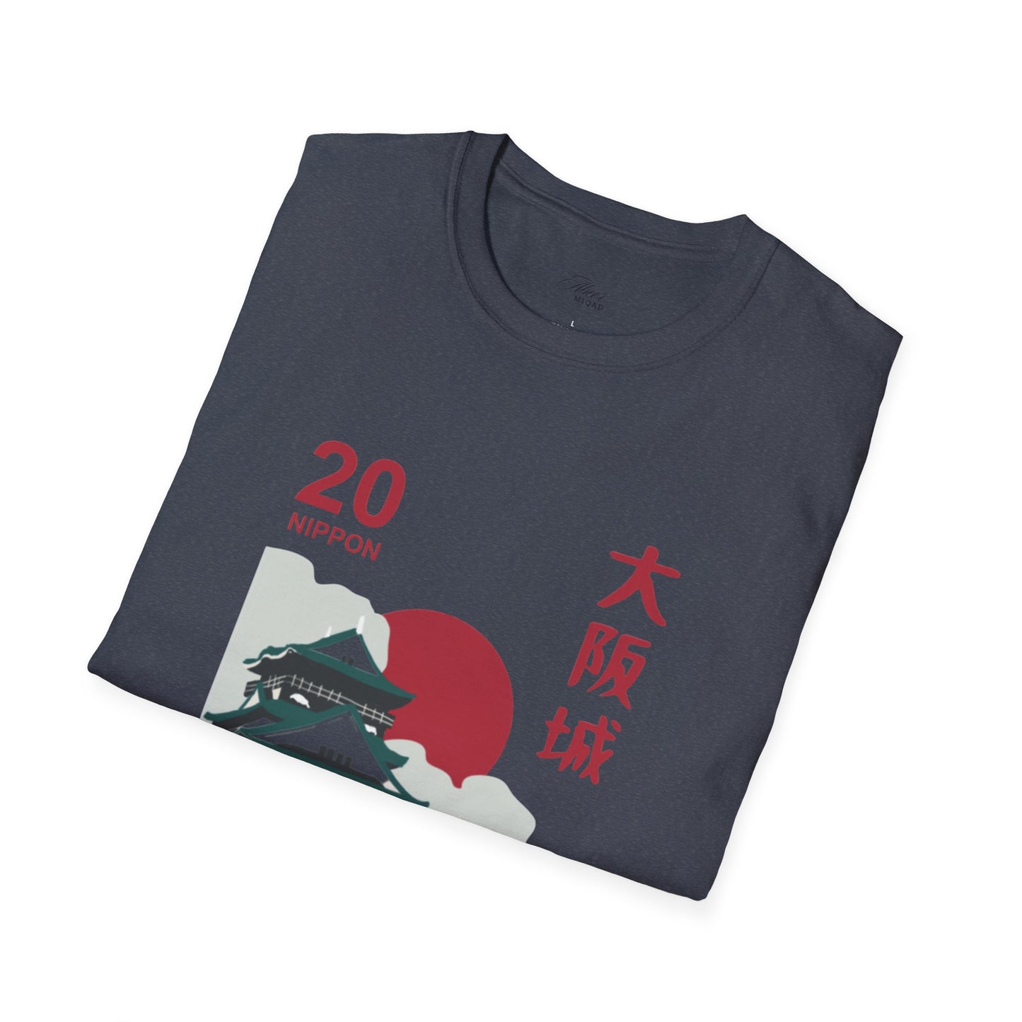 Japanese Temple Graphic Unisex T-Shirt - Osaka Design