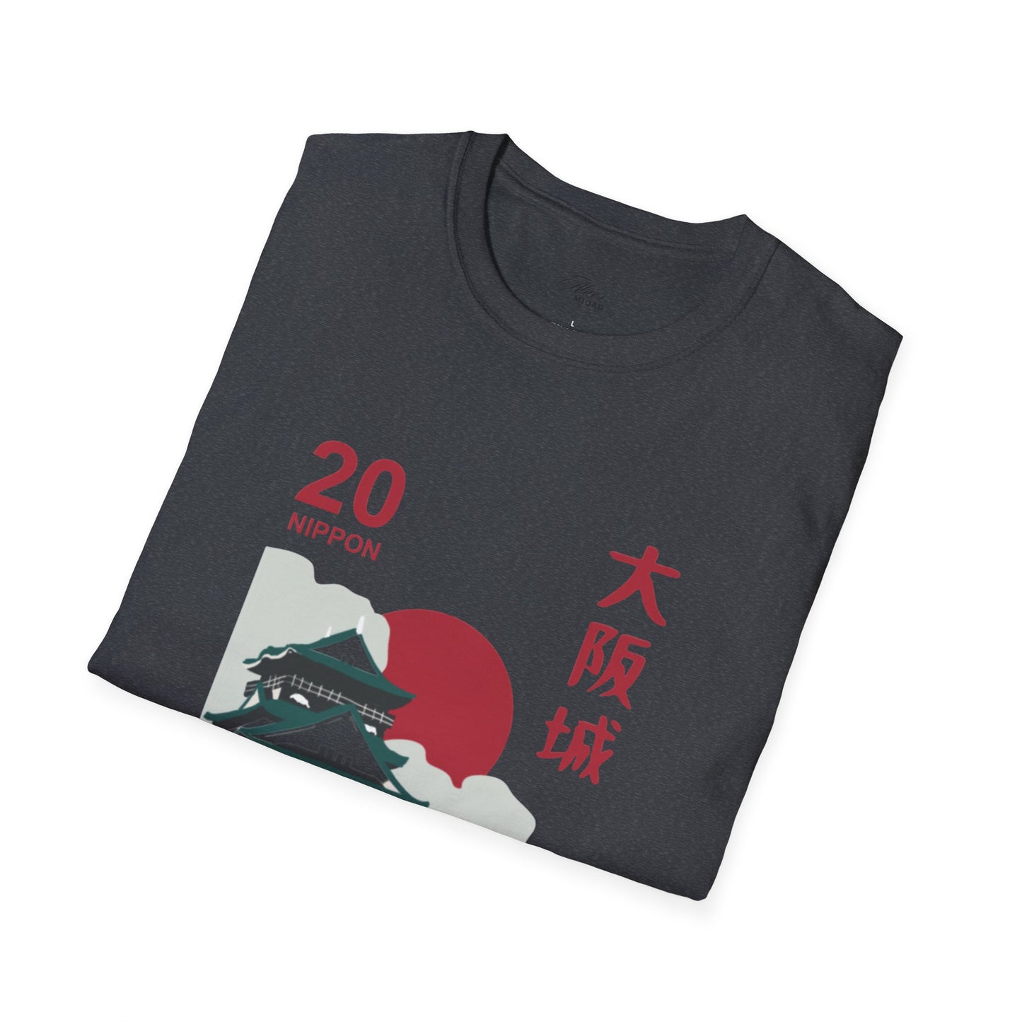 Japanese Temple Graphic Unisex T-Shirt - Osaka Design