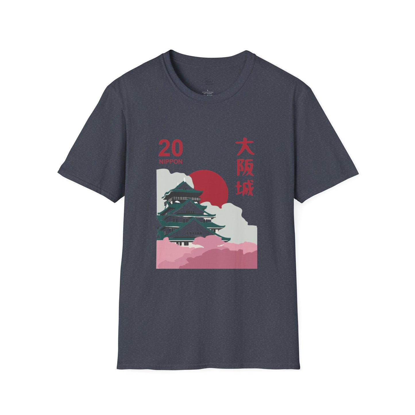 Japanese Temple Graphic Unisex T-Shirt - Osaka Design