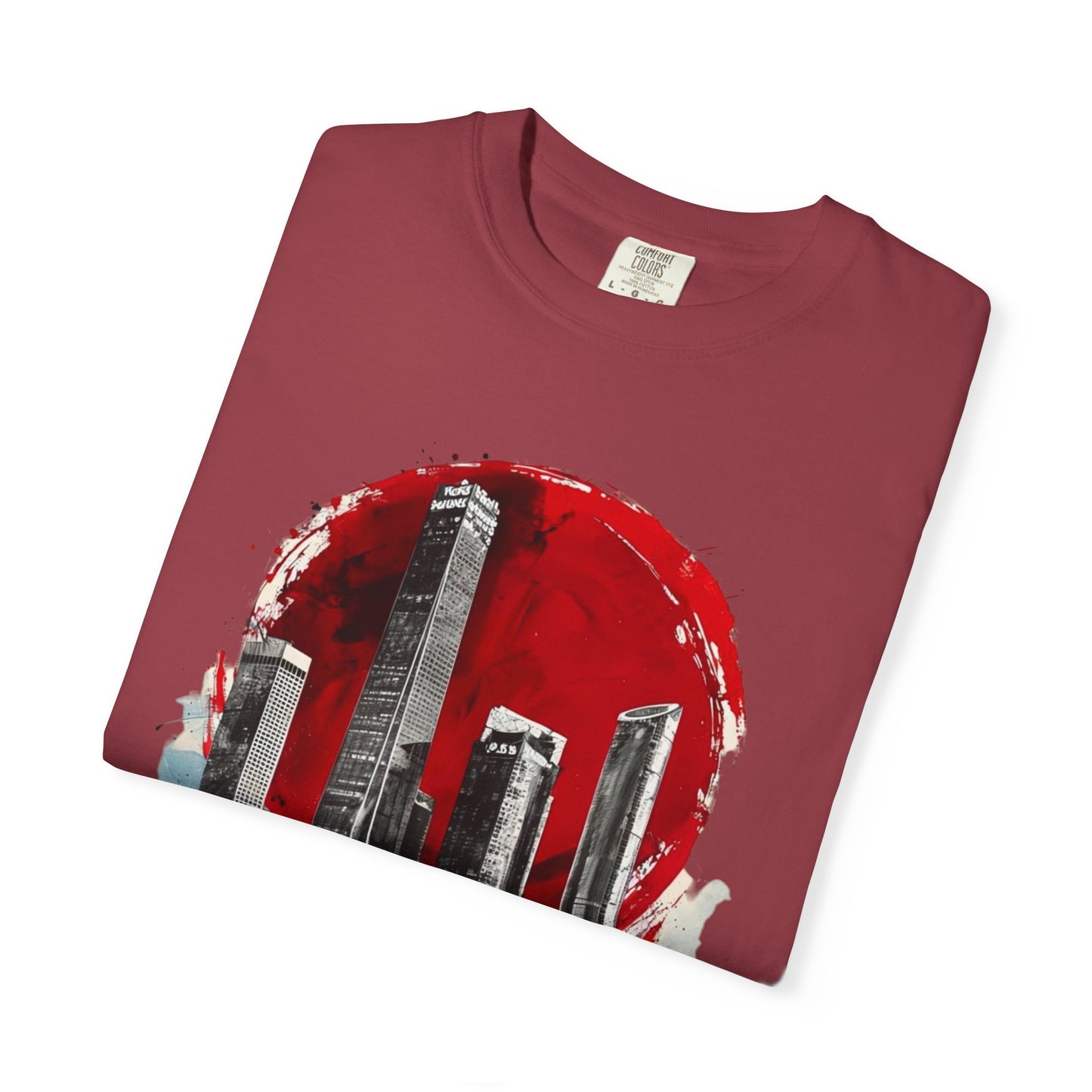Los Angeles Skyline Unisex Garment-Dyed T-Shirt