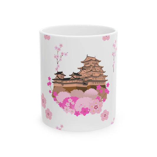 Cherry Blossom Ceramic Mug - Beautiful Floral Design for Tea and Coffee Lovers
