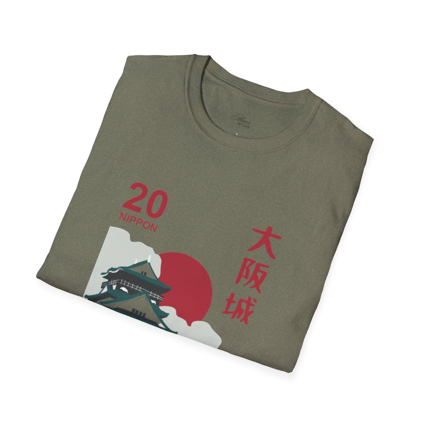 Japanese Temple Graphic Unisex T-Shirt - Osaka Design