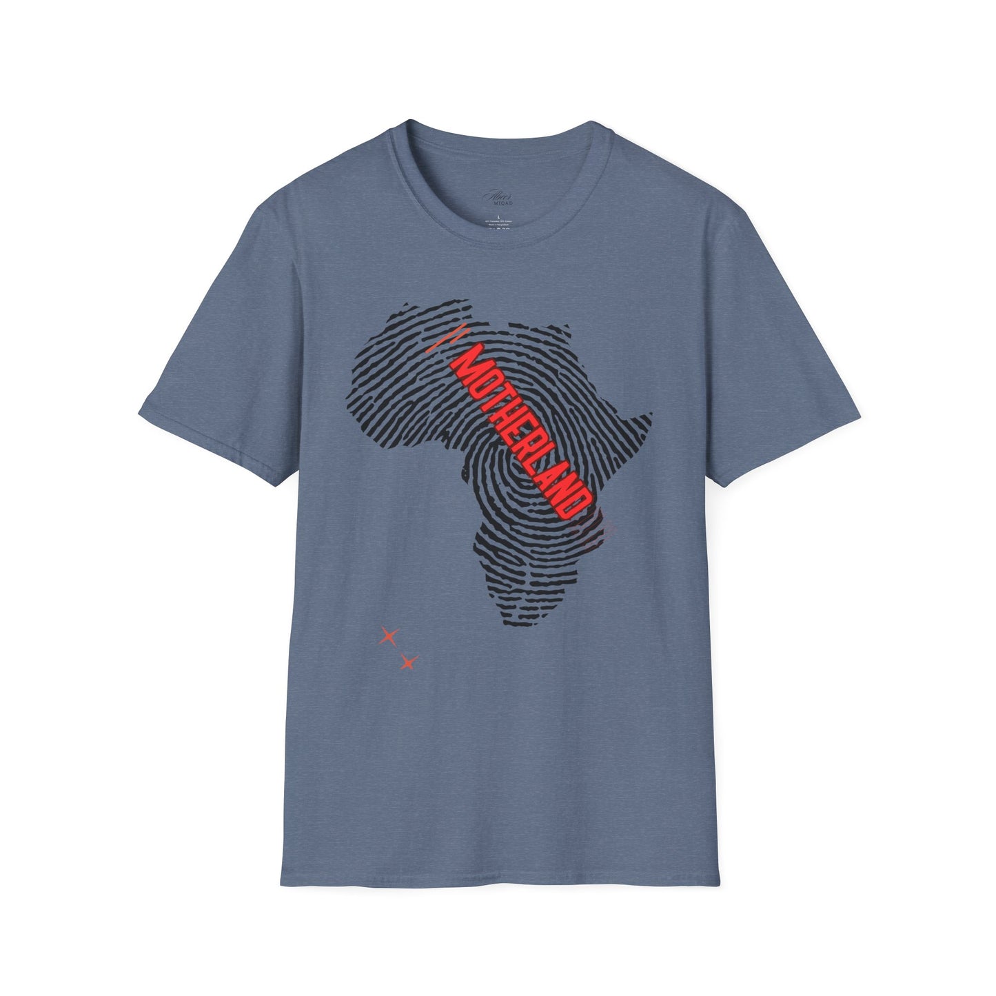 Motherland Fingerprint Unisex Softstyle T-Shirt - Celebrate Heritage and Unity