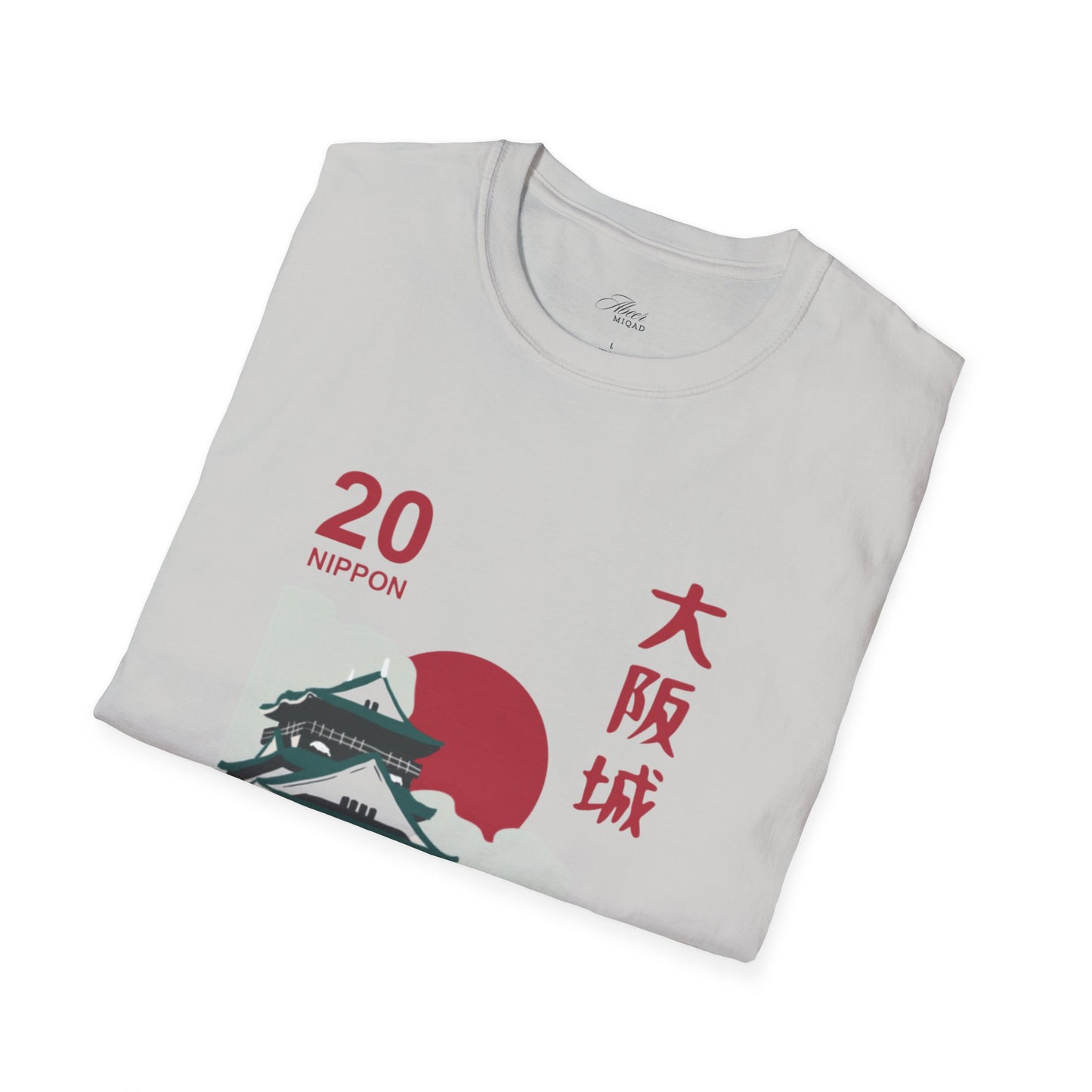 Japanese Temple Graphic Unisex T-Shirt - Osaka Design