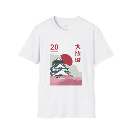 Japanese Temple Graphic Unisex T-Shirt - Osaka Design