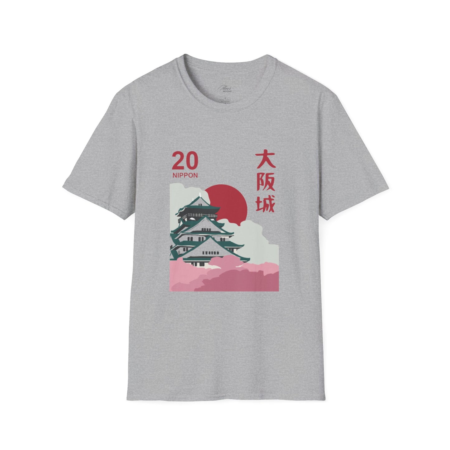 Japanese Temple Graphic Unisex T-Shirt - Osaka Design